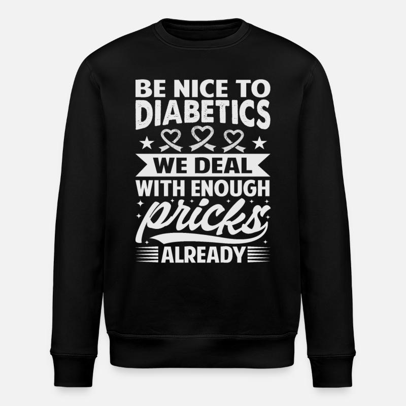 Ensemble contre le diabète - Sweat bio ROLLER Stanley/Stella Unisexe - noir