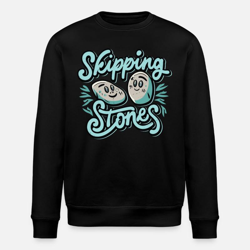 Sauter des pierres - Sweat bio ROLLER Stanley/Stella Unisexe - noir