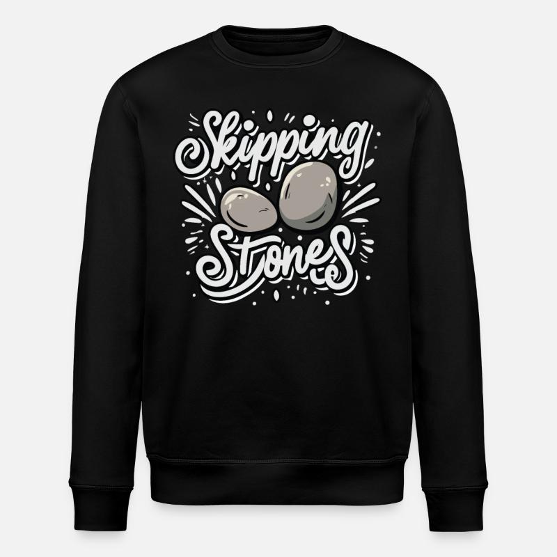 Sauter des pierres - Sweat bio ROLLER Stanley/Stella Unisexe - noir