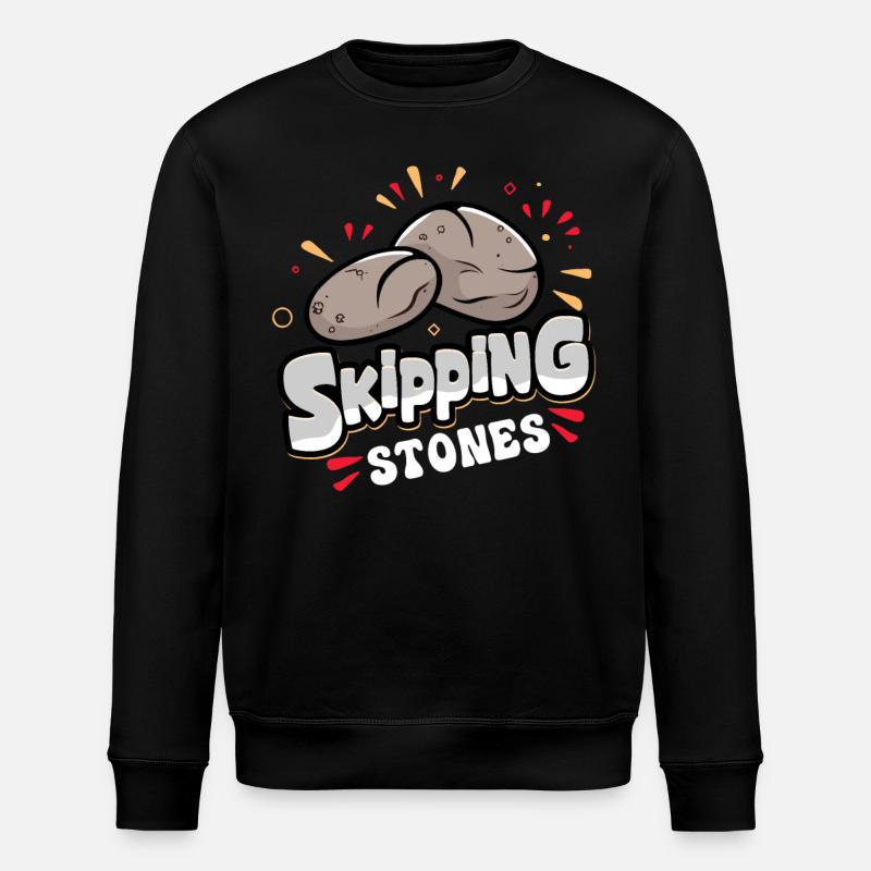 Sauter des pierres - Sweat bio ROLLER Stanley/Stella Unisexe - noir