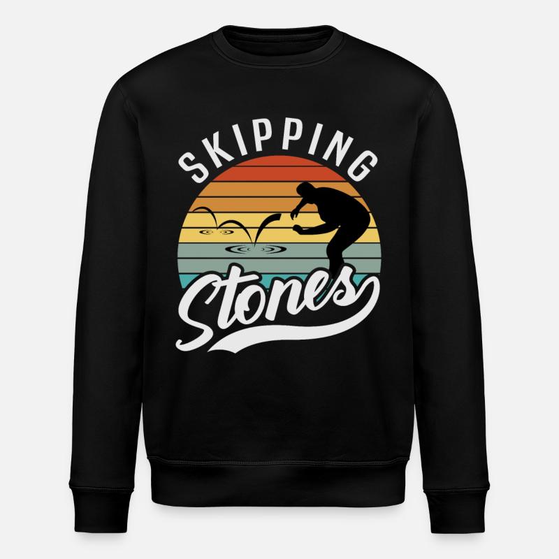 Sauter des pierres - Sweat bio ROLLER Stanley/Stella Unisexe - noir