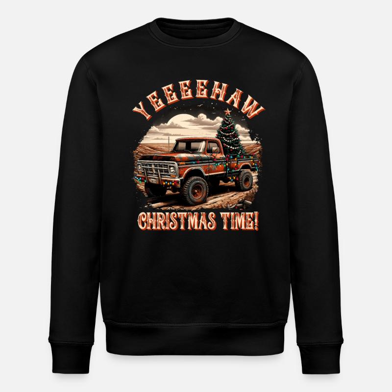 Yeehaw C’est Noël – Camionnette - Sweat bio ROLLER Stanley/Stella Unisexe - noir