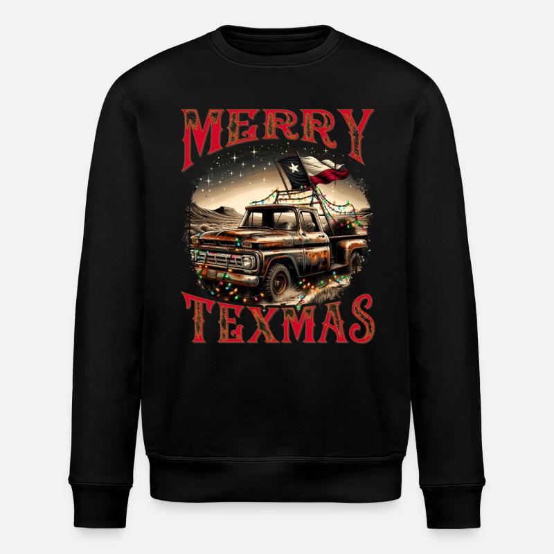 Merry Texmas – Camionnette - Sweat bio ROLLER Stanley/Stella Unisexe - noir