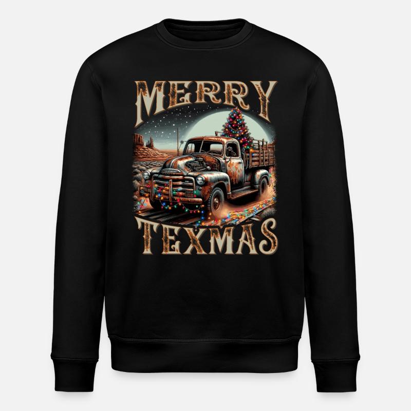 Merry Texmas – Camionnette - Sweat bio ROLLER Stanley/Stella Unisexe - noir