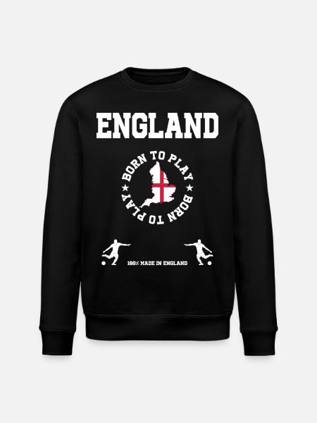 England - Stanley/Stella ROLLER Unisex Organic Sweatshirt - black