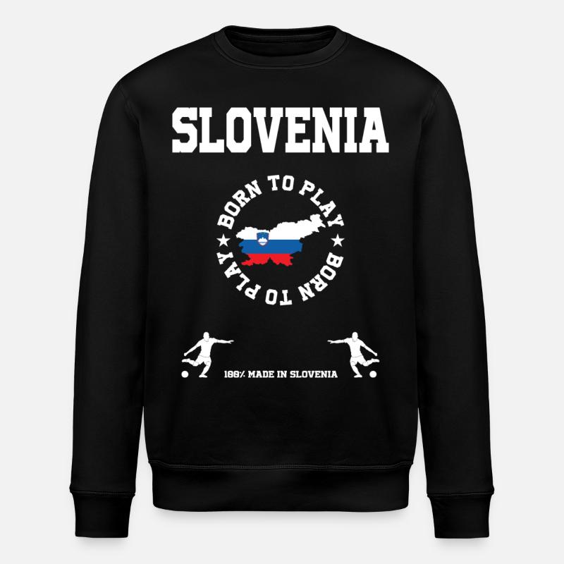 Slovenia - Stanley/Stella ROLLER Unisex Organic Sweatshirt - black