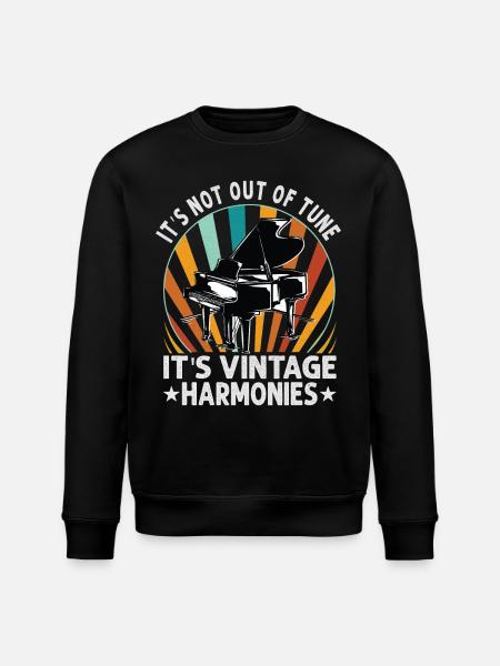 Piano Player Pianist Classical - Stanley/Stella ROLLER Unisex Organic Sweatshirt - black