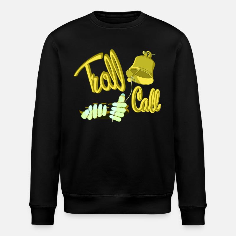 TROLL CALL - Stanley/Stella ROLLER Unisex Organic Sweatshirt - black