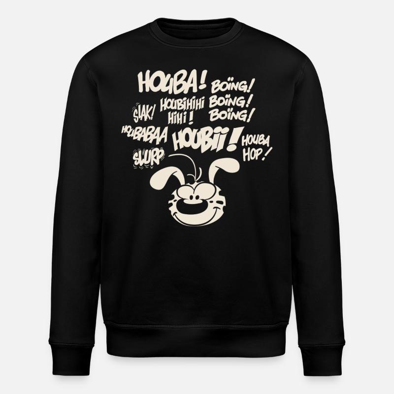Marsupilami Design Houba - Stanley/Stella Unisex Bio-Sweatshirt ROLLER - Schwarz
