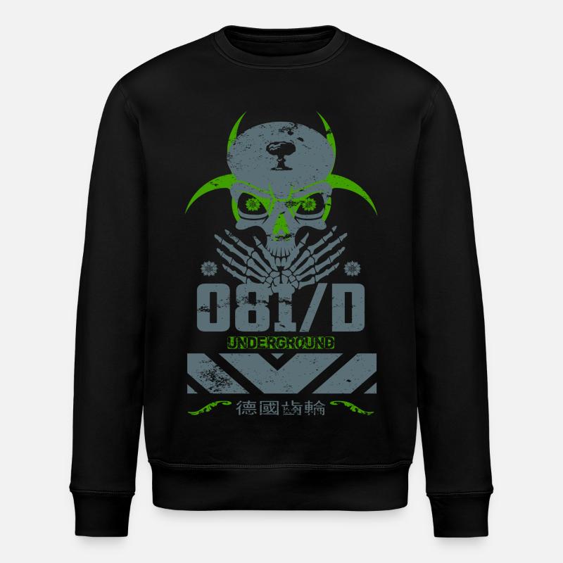 Underground Skull - Stanley/Stella ROLLER Unisex Organic Sweatshirt - black