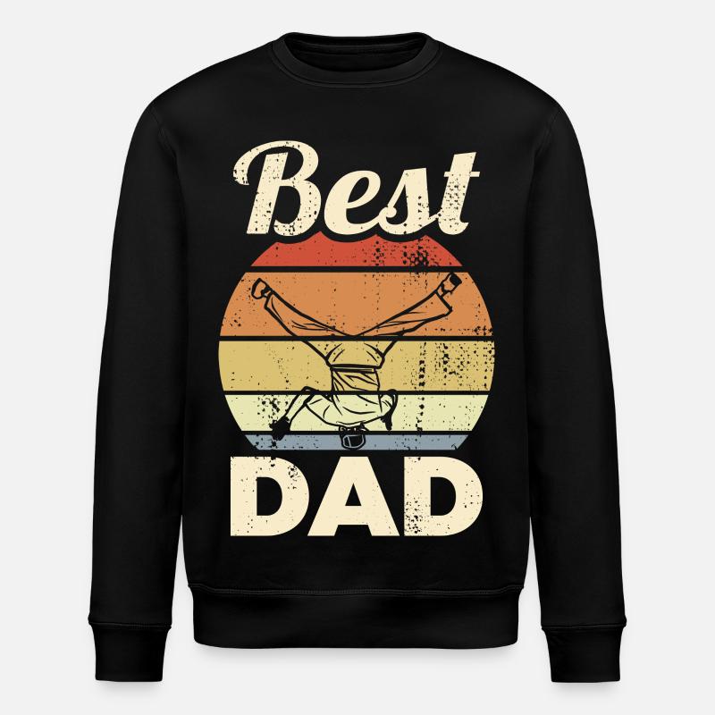 Bester Breakdance Papa - Stanley/Stella Unisex Bio-Sweatshirt ROLLER - Schwarz