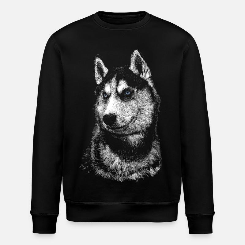 Husky - Stanley/Stella Unisex Bio-Sweatshirt ROLLER - Schwarz
