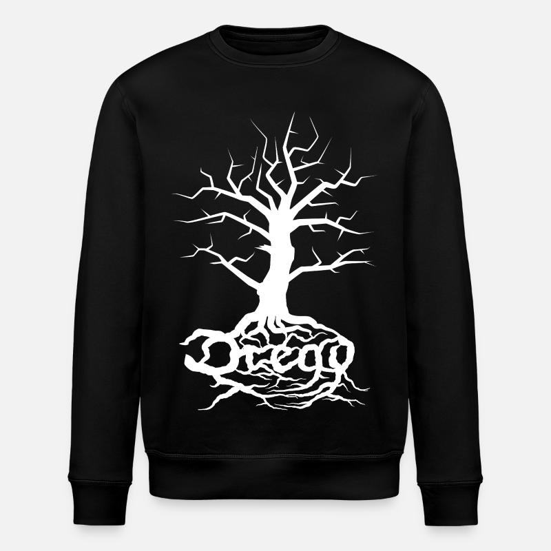 Dread Baum Weiß - Stanley/Stella Unisex Bio-Sweatshirt ROLLER - Schwarz