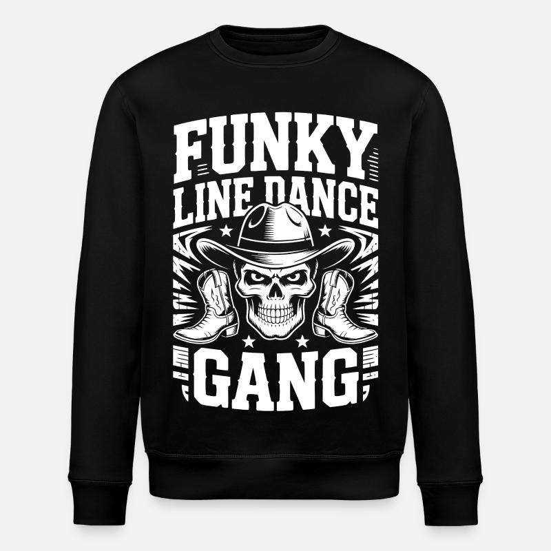 Funky Line Dance Gang - Stanley/Stella Unisex Bio-Sweatshirt ROLLER - Schwarz