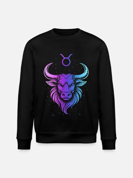 Gradient Cosmique de Taureau - Sweat bio ROLLER Stanley/Stella Unisexe - noir