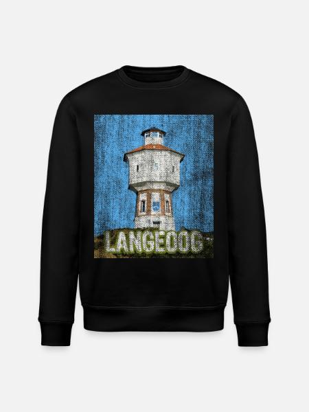 Île de Langeoog Longing - Sweat bio ROLLER Stanley/Stella Unisexe - noir