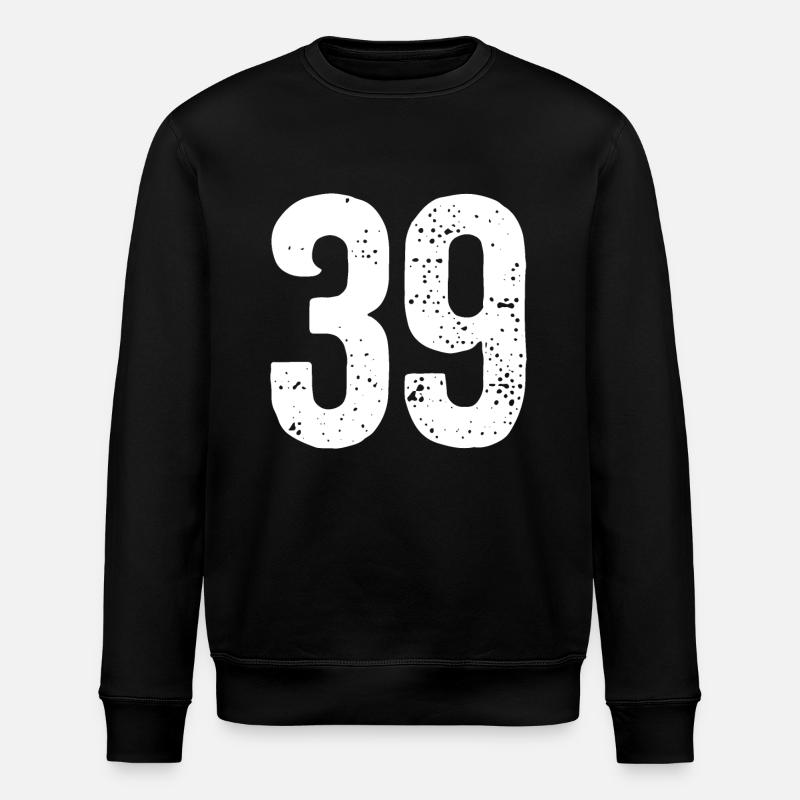39 Numéros Blanc - Sweat bio ROLLER Stanley/Stella Unisexe - noir