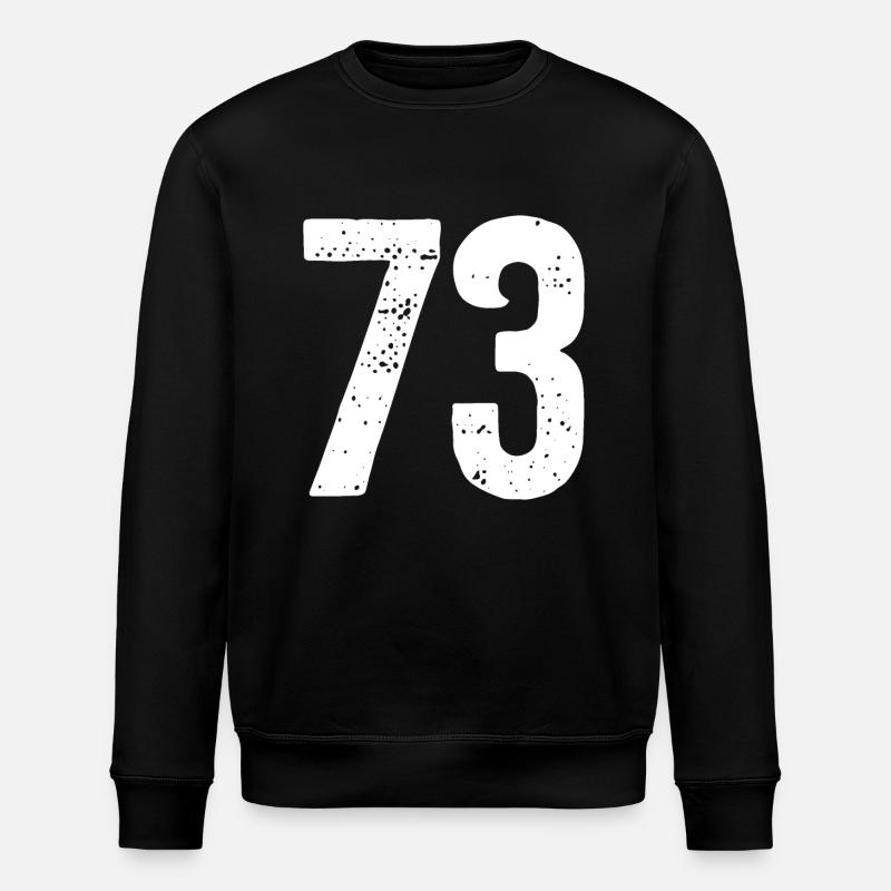 73 Numéros Blanc - Sweat bio ROLLER Stanley/Stella Unisexe - noir