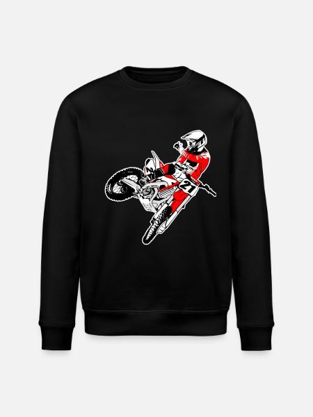 Moto Cross - MX - Supercross - Stanley/Stella ROLLER Unisex Organic Sweatshirt - black
