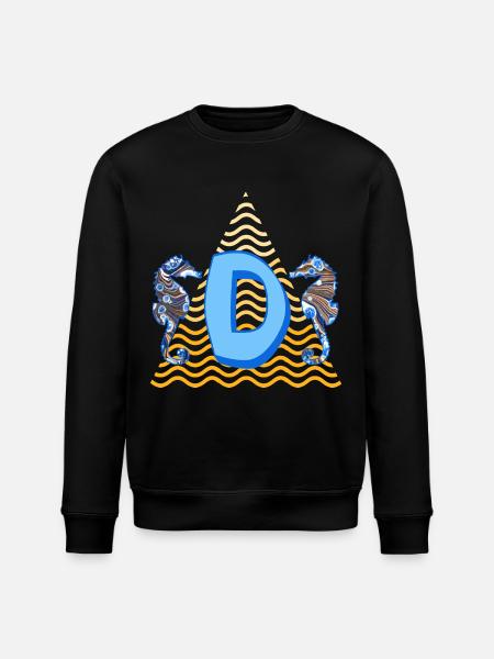 seahorse e 262 d - Stanley/Stella ROLLER Unisex Organic Sweatshirt - black