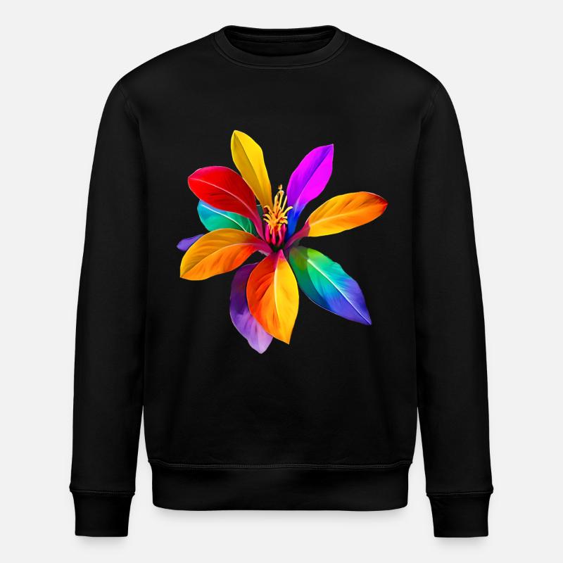 Regenbogenblume aus Fantasialand - Stanley/Stella Unisex Bio-Sweatshirt ROLLER - Schwarz
