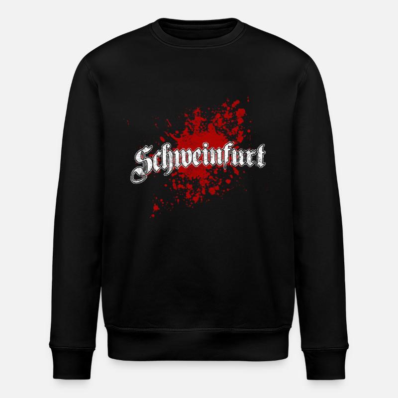 Schweinfurt - Stanley/Stella Unisex Bio-Sweatshirt ROLLER - Schwarz
