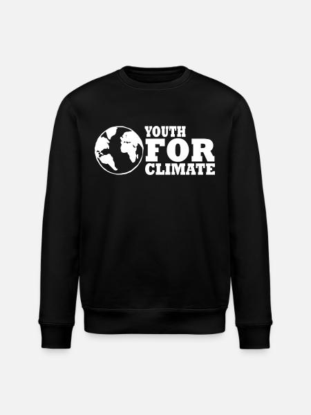 Youth for climate - Stanley/Stella ROLLER Unisex Organic Sweatshirt - black