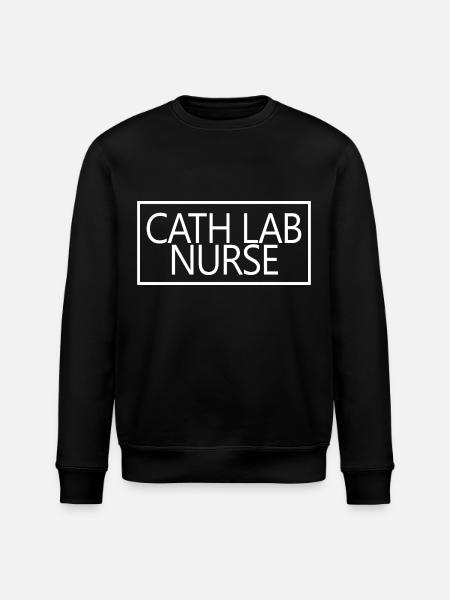 Cath Lab Nurse Proud Graduated Nursing Student - Stanley/Stella ROLLER Unisex Organic Sweatshirt - black