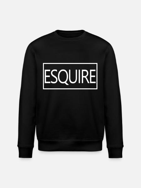 Esquire Graduated Lawyer School Student - Stanley/Stella ROLLER Unisex Organic Sweatshirt - black