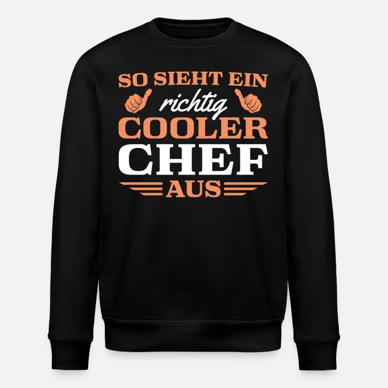 Arbeitskollege Cooler Chef - Stanley/Stella Unisex Bio-Sweatshirt ROLLER - Schwarz