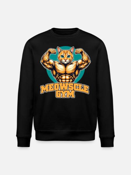 Mauz Fitnessstudio - Stanley/Stella Unisex Bio-Sweatshirt ROLLER - Schwarz
