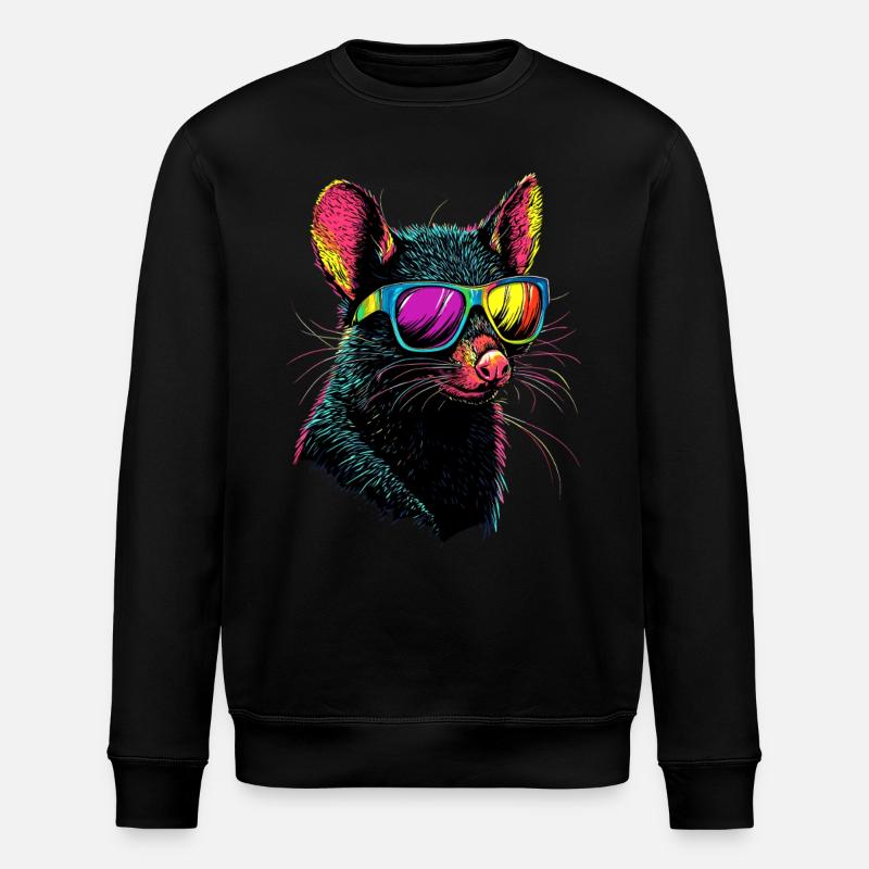 Tasmanian Devil Marsupial Tasmanian Devil - Stanley/Stella ROLLER Unisex Organic Sweatshirt - black