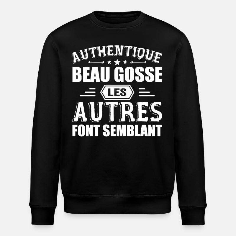 Authentisches gutaussehendes Kind - Stanley/Stella Unisex Bio-Sweatshirt ROLLER - Schwarz