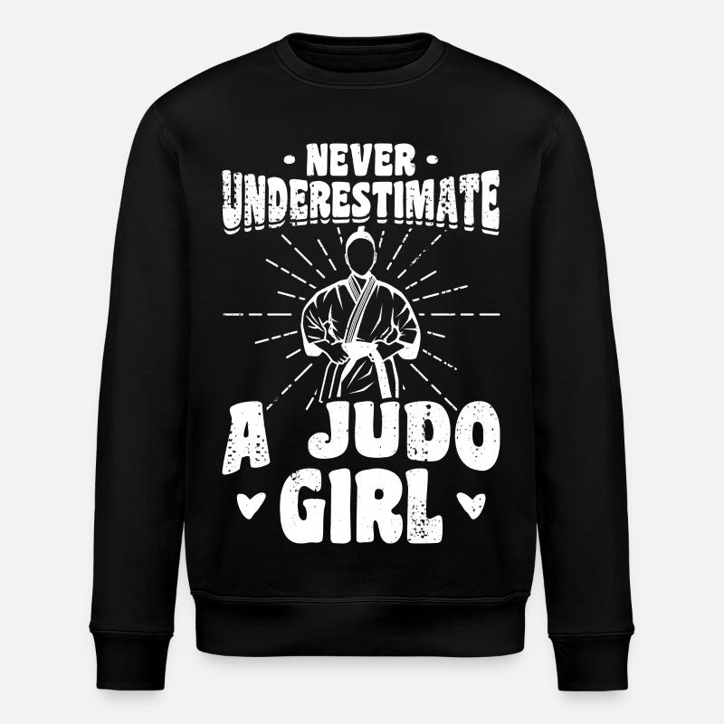Weibliche Judoka - Stanley/Stella Unisex Bio-Sweatshirt ROLLER - Schwarz