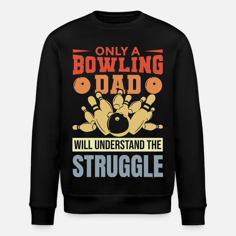 Père de bowling - Sweat bio ROLLER Stanley/Stella Unisexe - noir