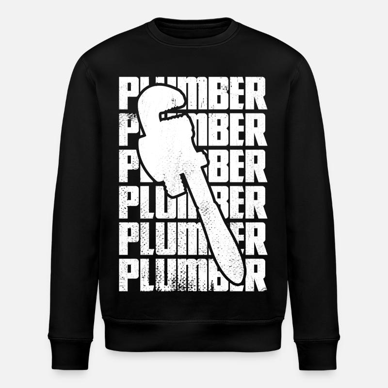 Drôle de plombier - Sweat bio ROLLER Stanley/Stella Unisexe - noir