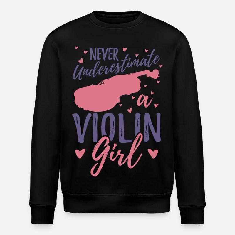 Ne sous-estimez jamais un violoniste - Sweat bio ROLLER Stanley/Stella Unisexe - noir
