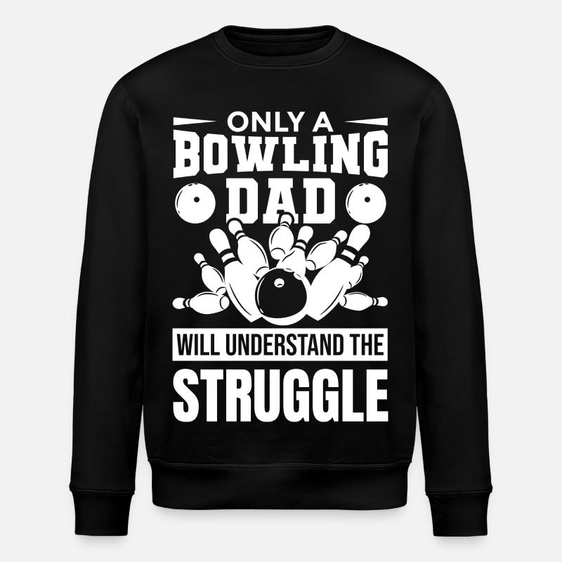 Bowling Papa - Stanley/Stella Unisex Bio-Sweatshirt ROLLER - Schwarz