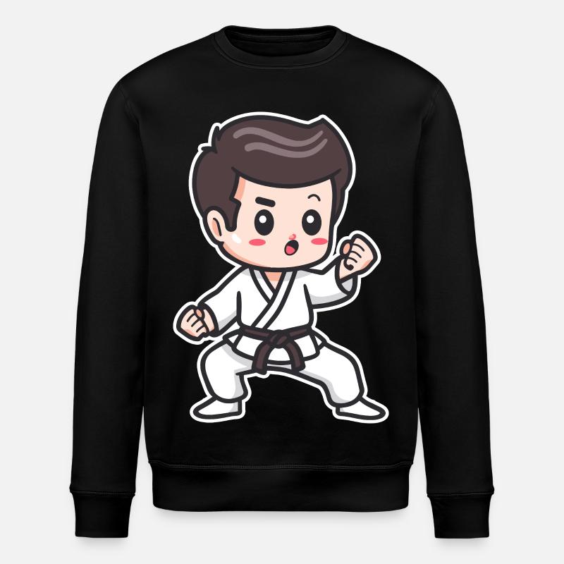 Dessin de karaté garçon - Sweat bio ROLLER Stanley/Stella Unisexe - noir