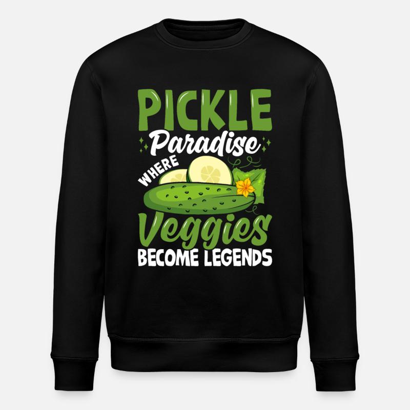 Pickle paradise- Gurken Geschenk - Stanley/Stella Unisex Bio-Sweatshirt ROLLER - Schwarz