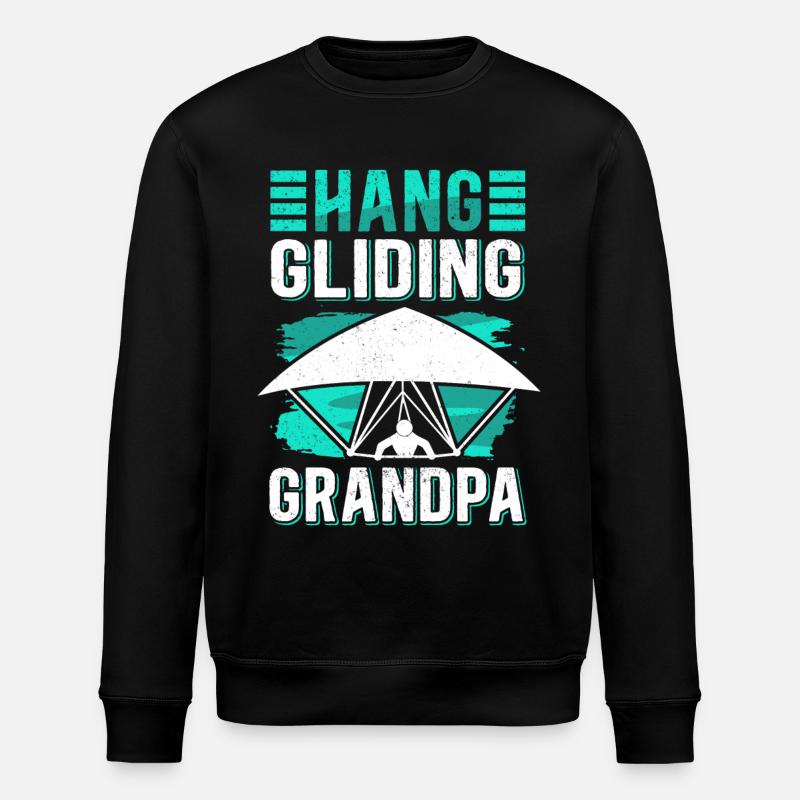 Deltaplane grand-père deltaplane cadeau - Sweat bio ROLLER Stanley/Stella Unisexe - noir