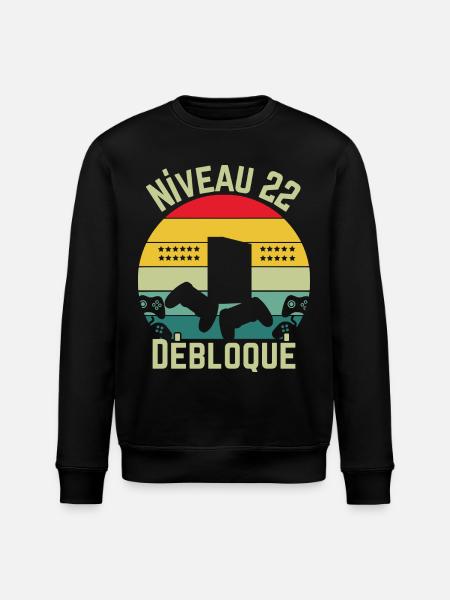 Level 22 freigeschaltet - Stanley/Stella Unisex Bio-Sweatshirt ROLLER - Schwarz