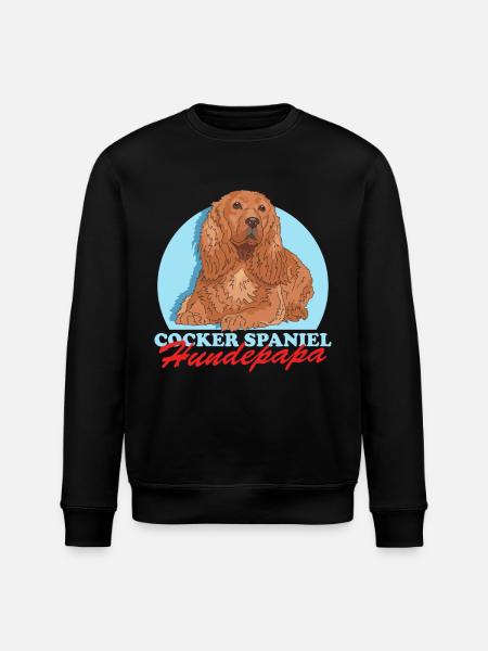 Cocker Spaniel Hund Far Cocker Spaniel Gave - Stanley/Stella økologisk unisex-sweatshirt ROLLER - sort