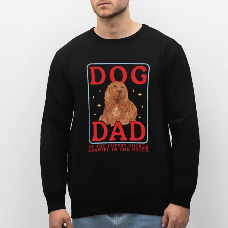 Cocker Spaniel Dad Cocker Spaniel Gift Stanley/Stella ROLLER Unisex Organic Sweatshirt