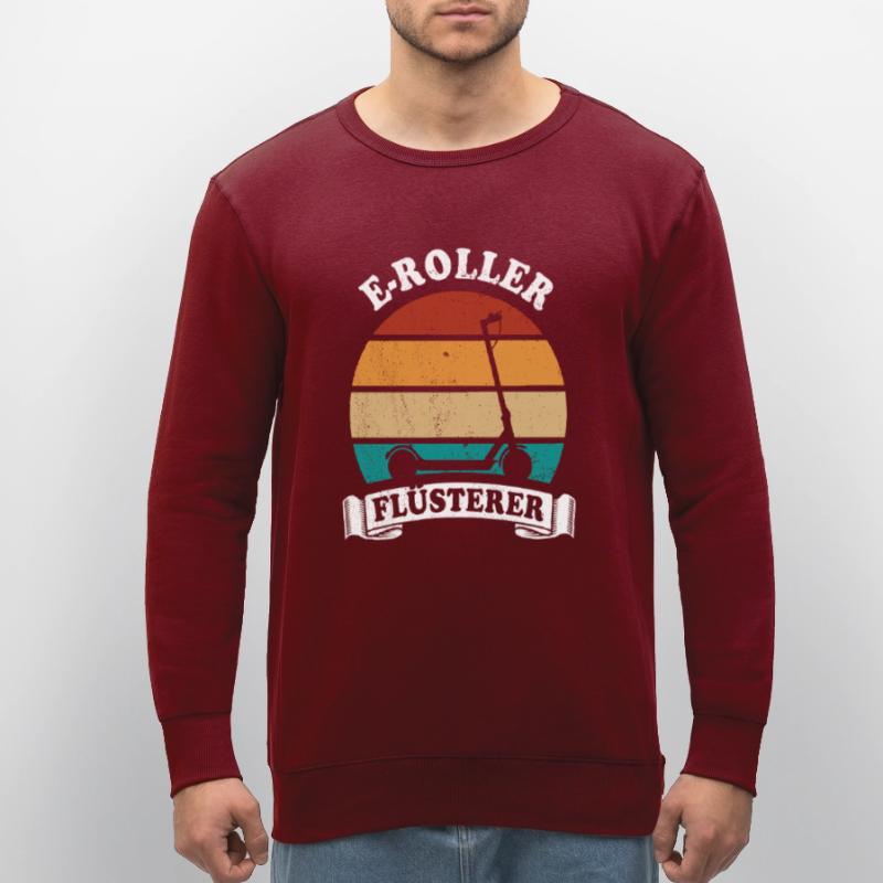 E-Roller Flüsterer E-Scooter, Elektro Roller Stanley/Stella Unisex Bio-Sweatshirt ROLLER
