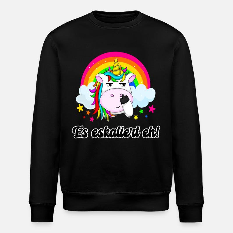Es eskaliert eh - Stanley/Stella Unisex Bio-Sweatshirt ROLLER - Schwarz