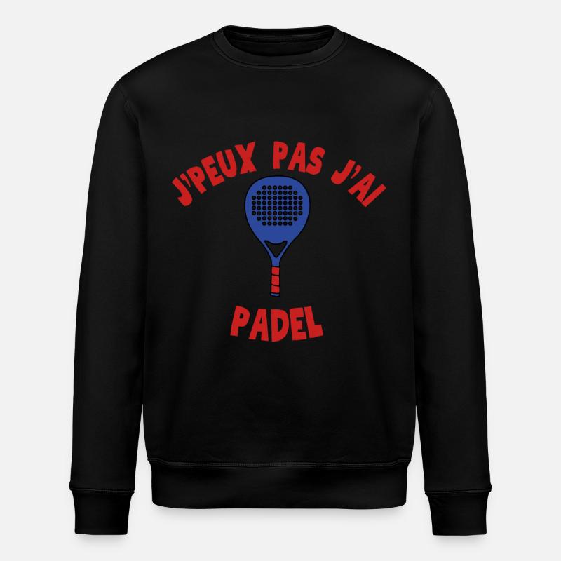 I can't I have Padel - Stanley/Stella ROLLER Unisex Organic Sweatshirt - black