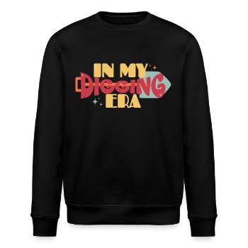 In my Digging Era - Stanley/Stella ROLLER Unisex Organic Sweatshirt - black - Front - Nik (191cm)