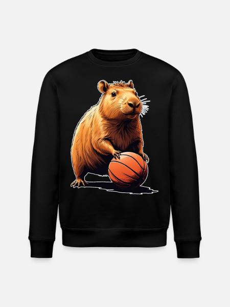 Capybara Basket-ball - Sweat bio ROLLER Stanley/Stella Unisexe - noir