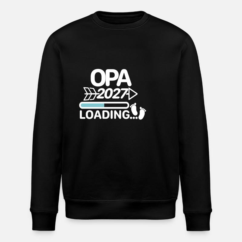Opa 2027 Babyfüsse - Stanley/Stella Unisex Bio-Sweatshirt ROLLER - Schwarz
